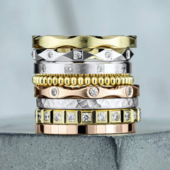 Gold Stackable Women's Rings
