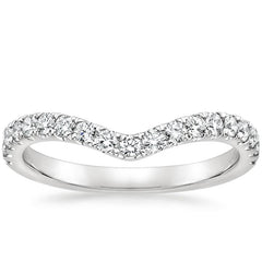 Contoured Diamond Women's Wedding Ring