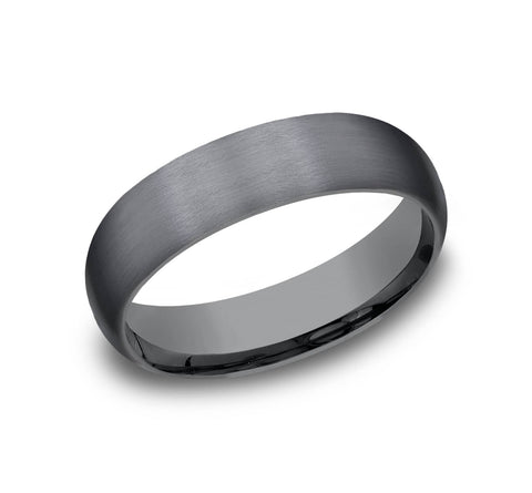 Benchmark Darkened Tantalum Men's Wedding Band The Watchman