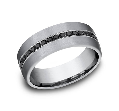 Benchmark Grey Tantalum Men's Wedding Band The Edison