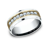 Men's Engagement Ring The Marquis in Yellow Gold and White Gold