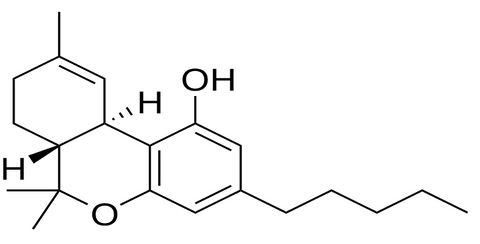2D structure of THC