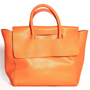 ORANGE MODERN TOTE BAG WITH REMOVABLE PURSE