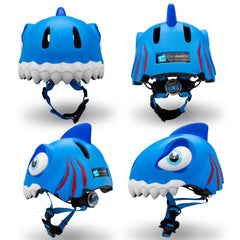 Crazy Safety kids helmet - Blue Shark