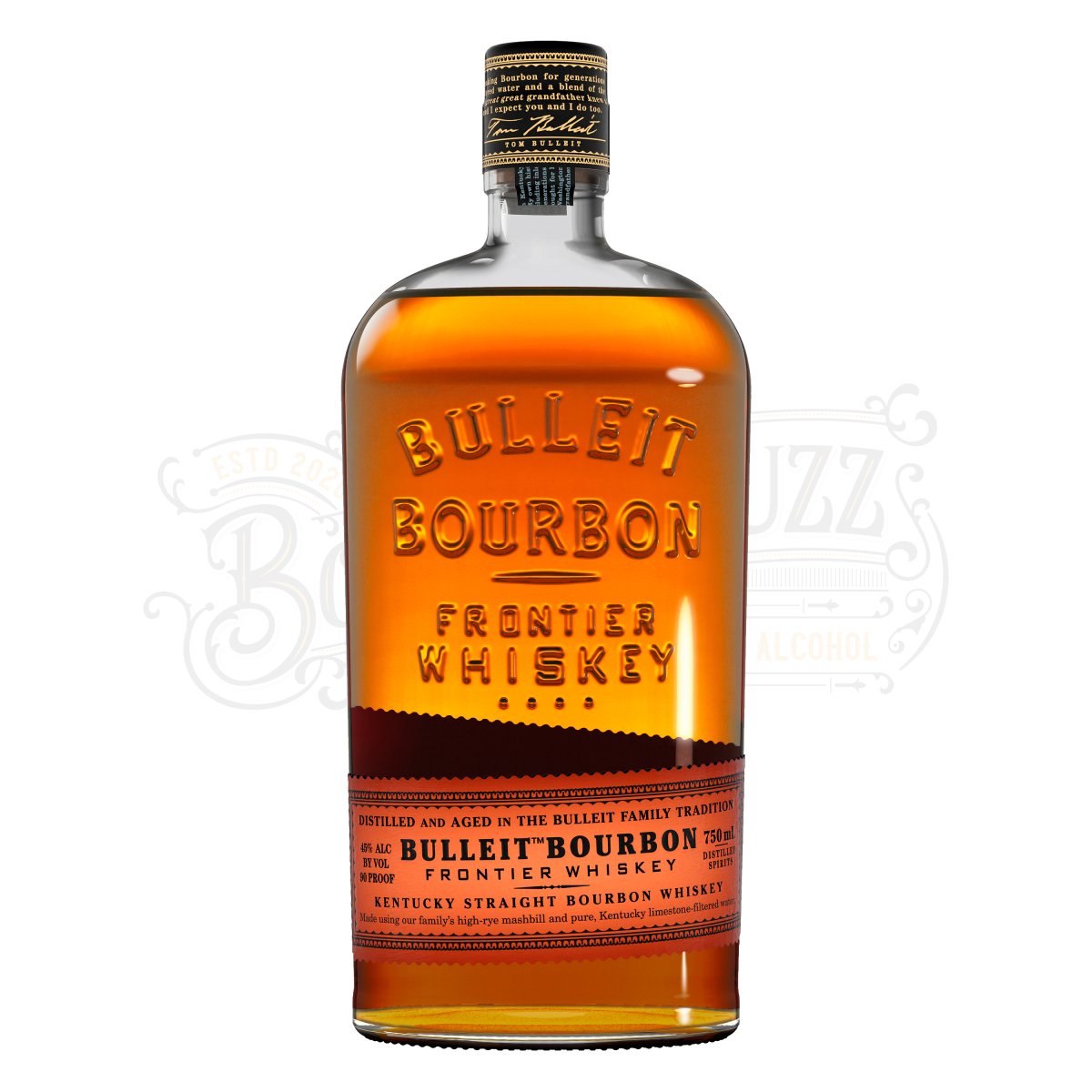 Bulleit Straight Bourbon Frontier Whiskey 6 Yr