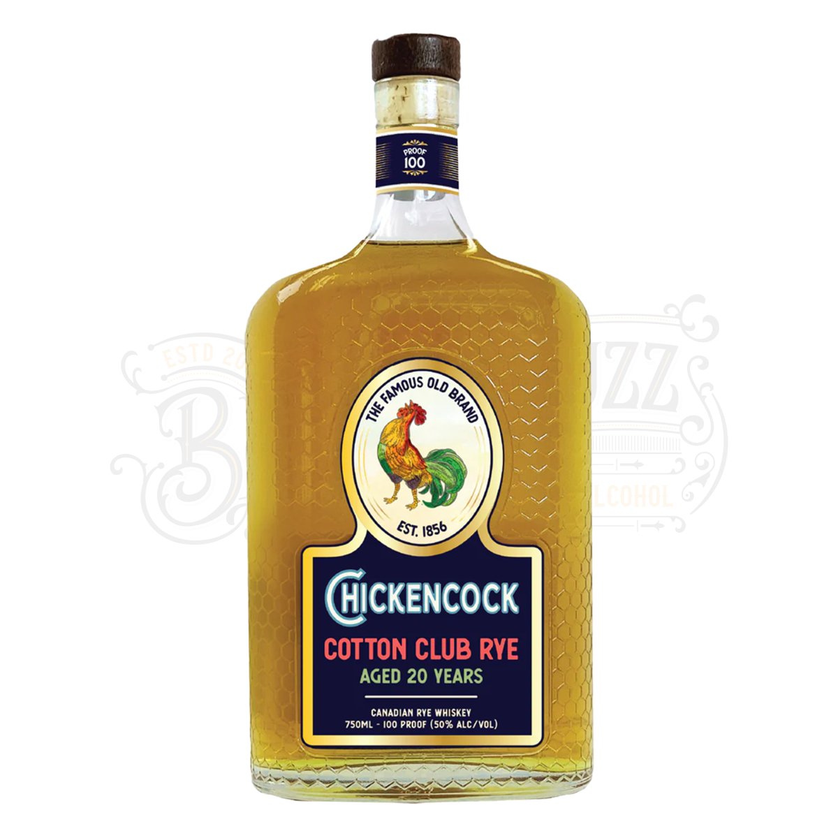 Chicken Cock 20 Years Old Cotton Club Canadian Rye Whiskey