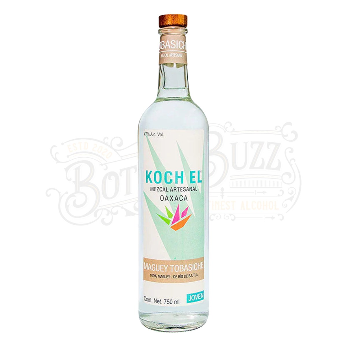 Koch El Mezcal Artesanal Joven Maguey Tobasiche De Rio De Ejutla