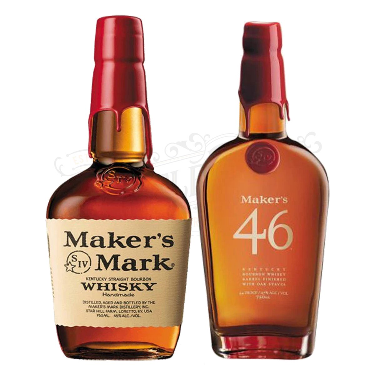 Maker's Mark & Maker's Mark 46 Bourbon Whisky Bundle