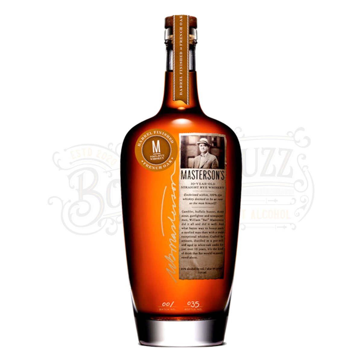 Masterson's Canadian Straight Rye Whiskey 10 Yr