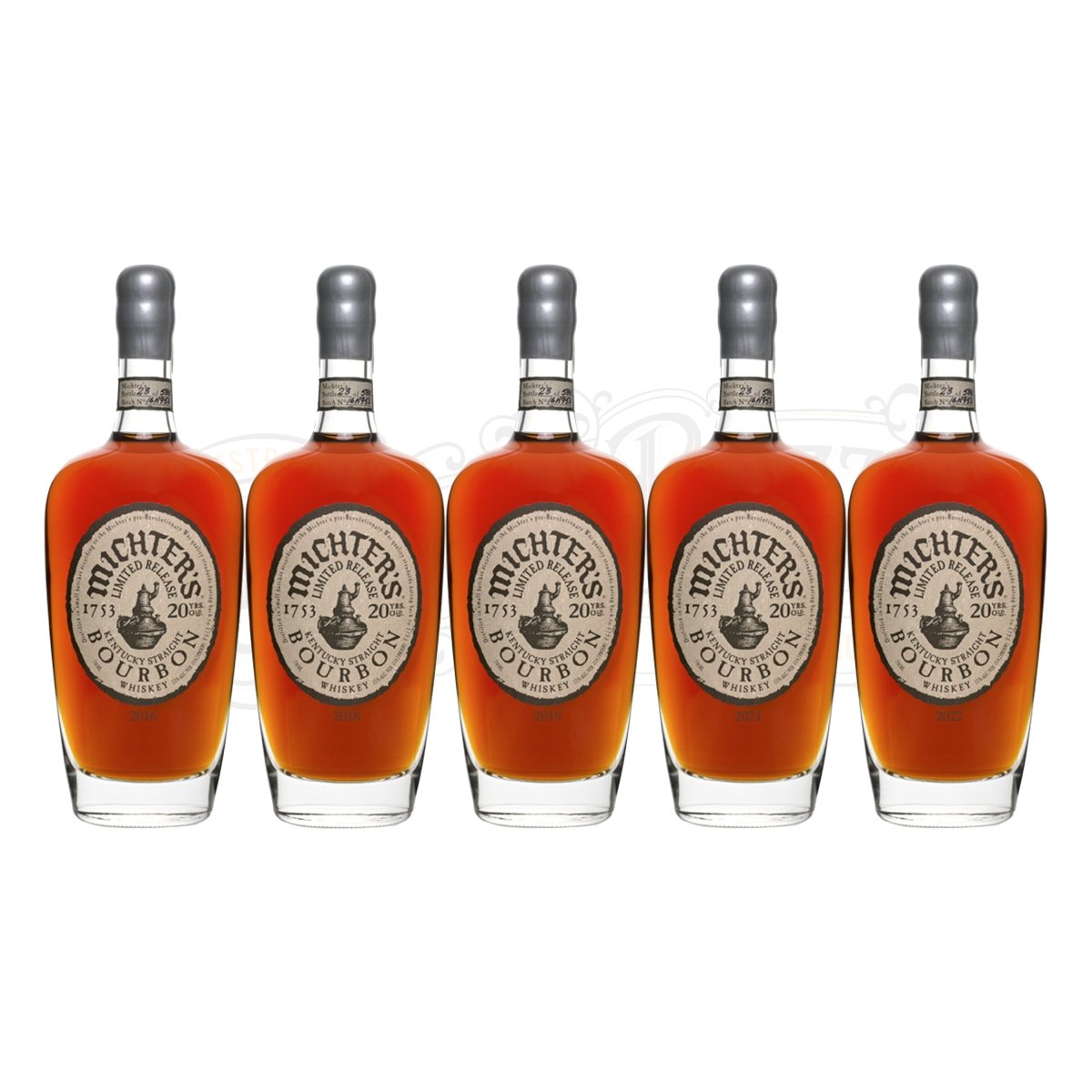 Michterâs 20 Year Bourbon 2016, 2018, 2019, 2021 & 2022 Bundle