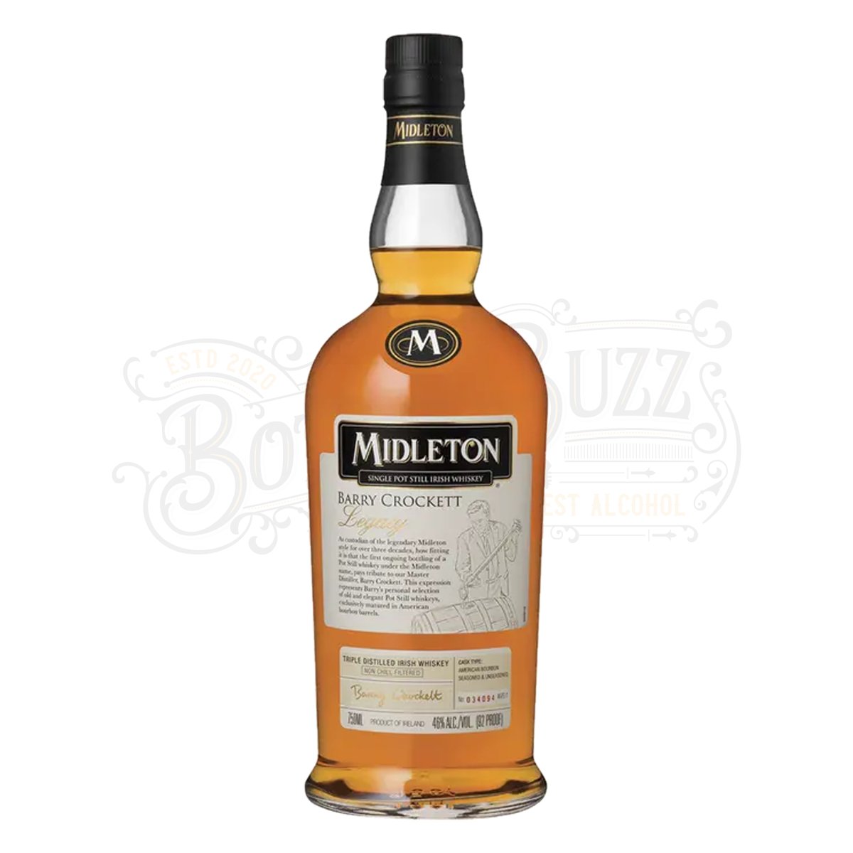 Midleton Single Pot Still Irish Whiskey Barry Crockett Legacy