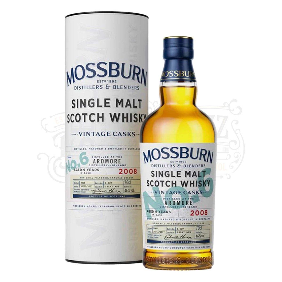 Mossburn Single Malt Scotch Ardmore Distillery Vintage Casks No. 6 9 Yr