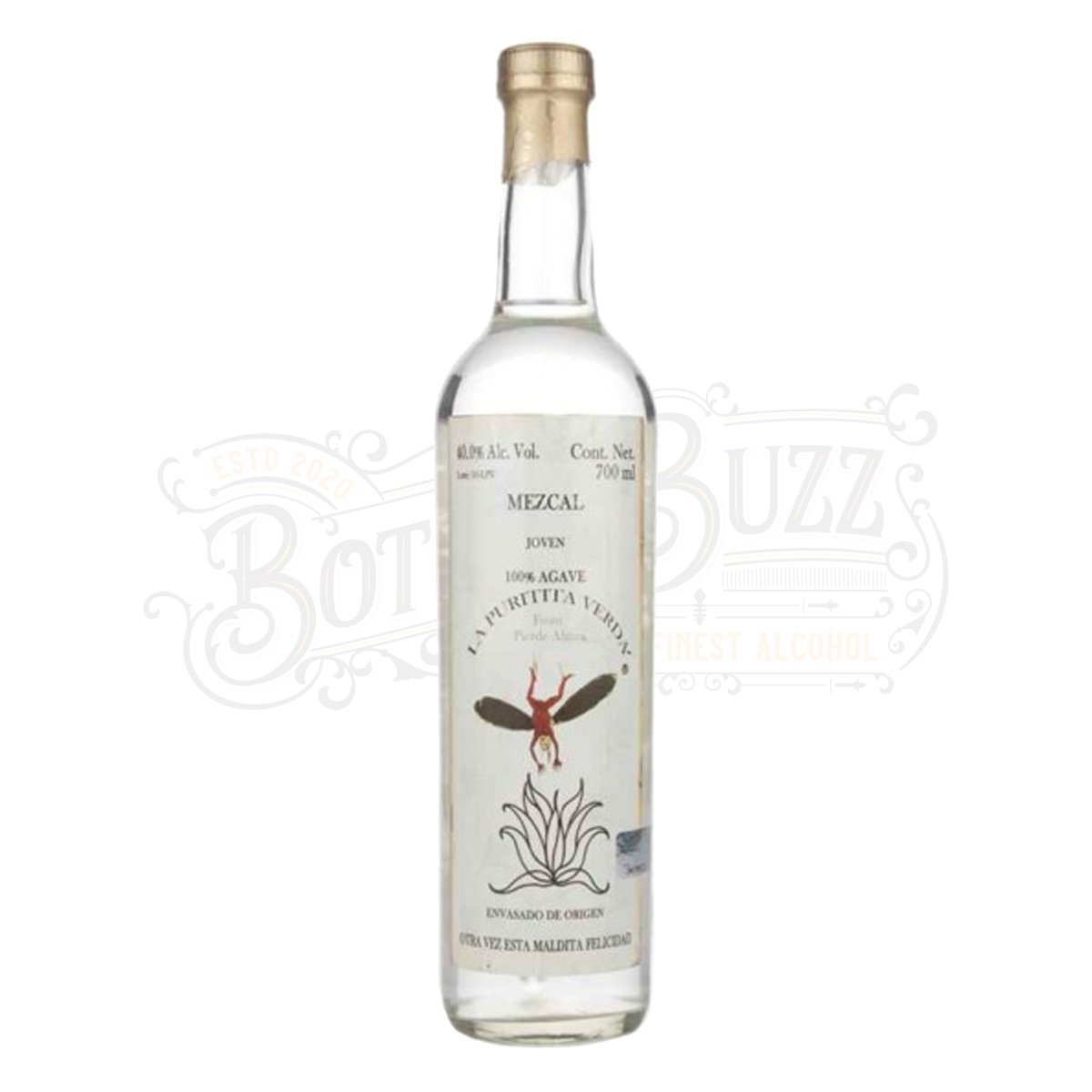 Pierde Almas Mezcal Joven Maguey Espadin La Puritita