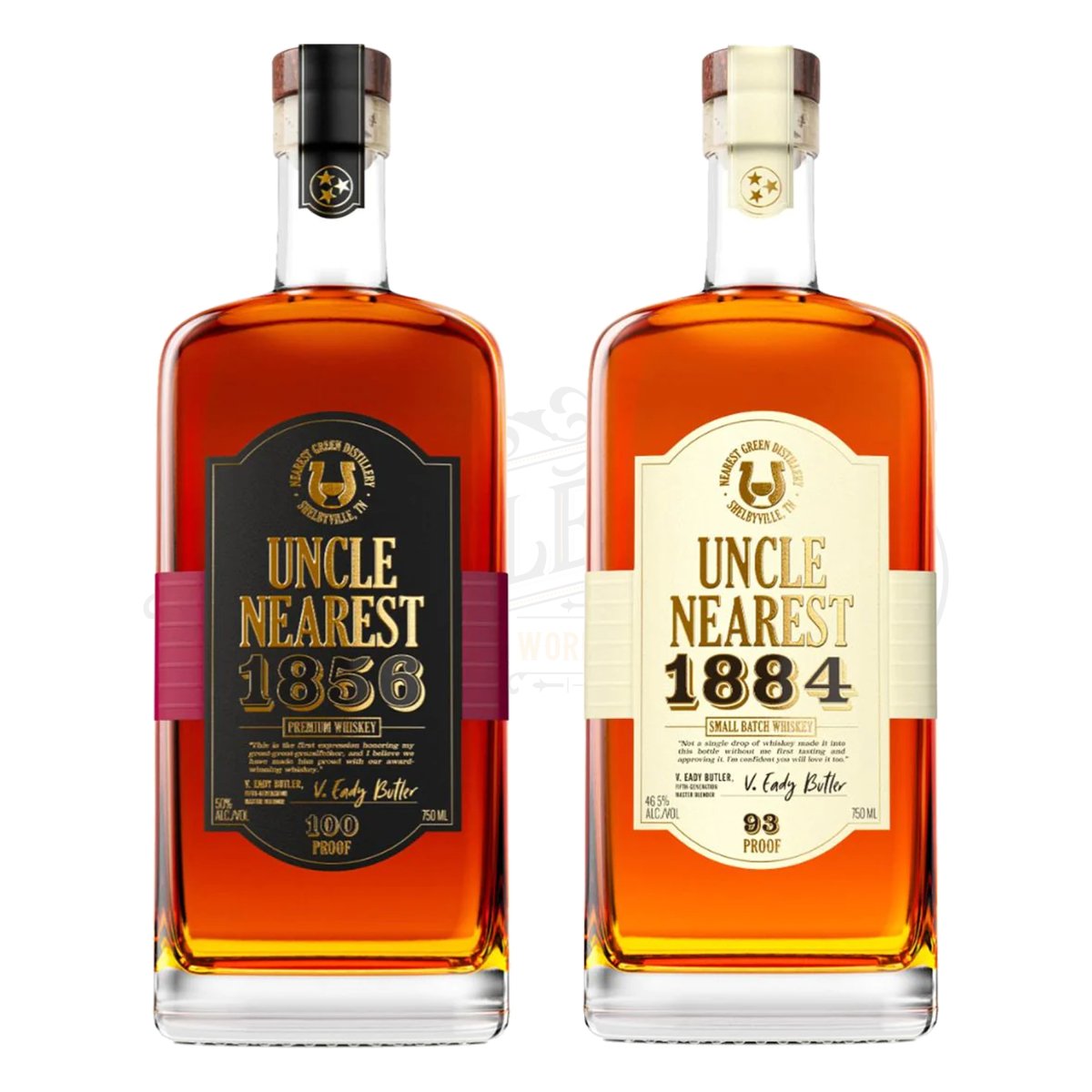 Uncle Nearest 1856 Premium Aged & 1884 Small Batch Whiskey Set