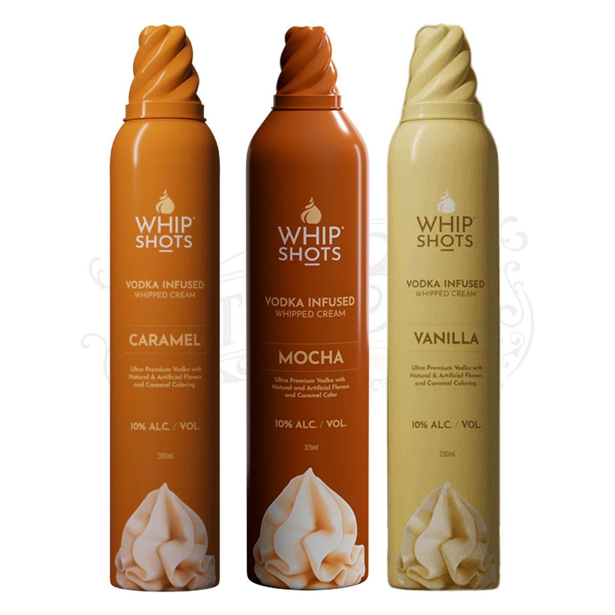 Whipshots Vodka Infused Whipped Cream Bundle 200ml