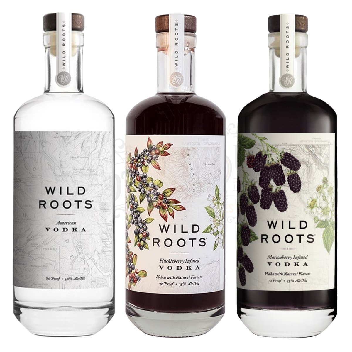 Wild Roots Vodka & Marionberry & Huckleberry Bundle