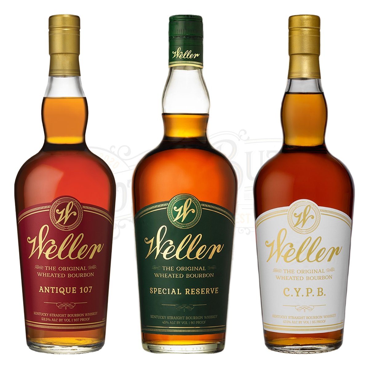 W.L. Weller Antique 107 Bourbon, Special Reserve & C.Y.P.B. Bundle