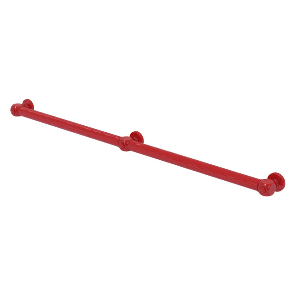 Forty eight inch long grab bar with three posts