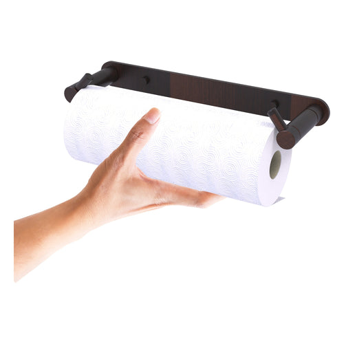 Wall-mounted roller less brass paper towel holder