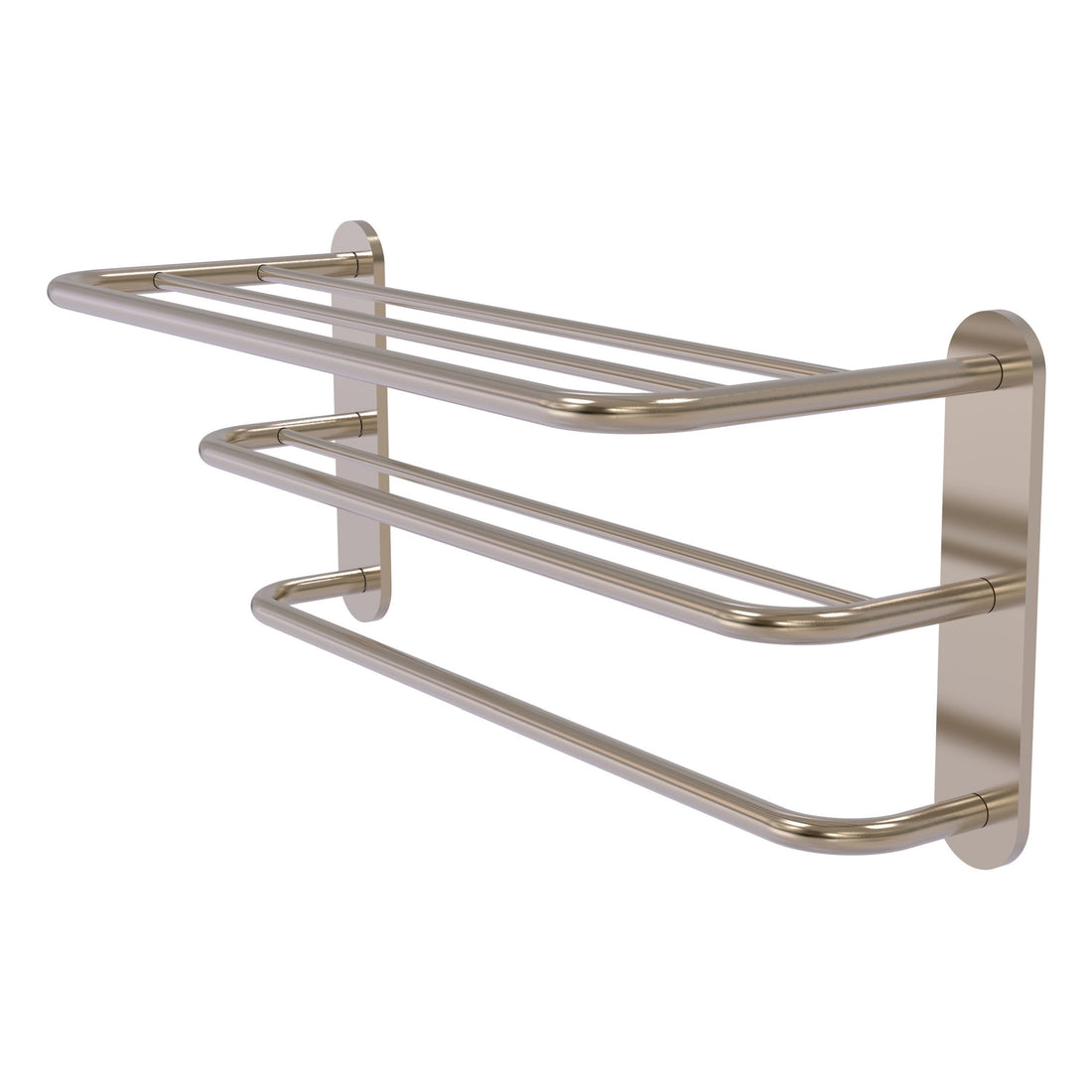 Brass towel shelf drying rack
