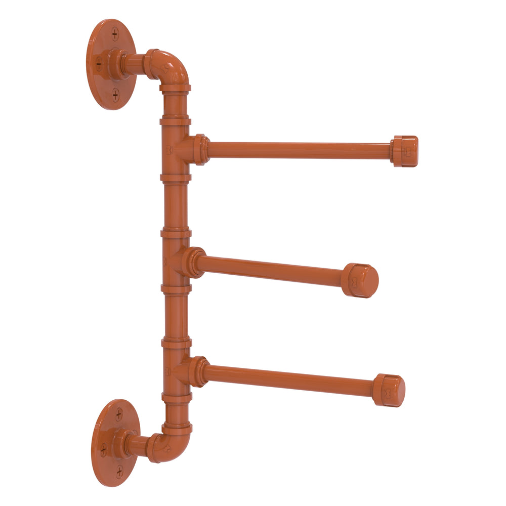 wall-mounted 3 swing arm towel bar