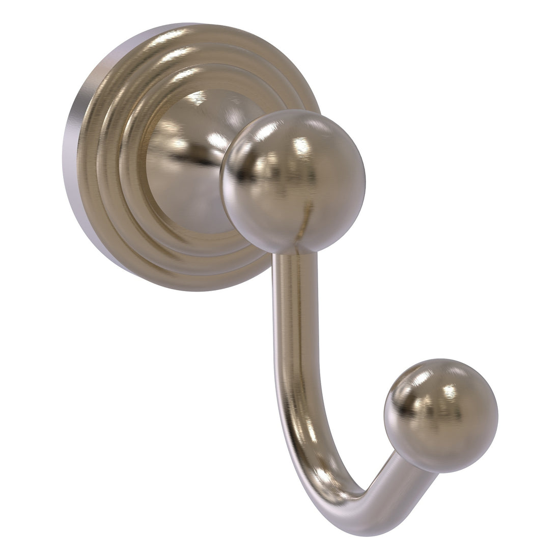 Brass robe hook antique pewter finish