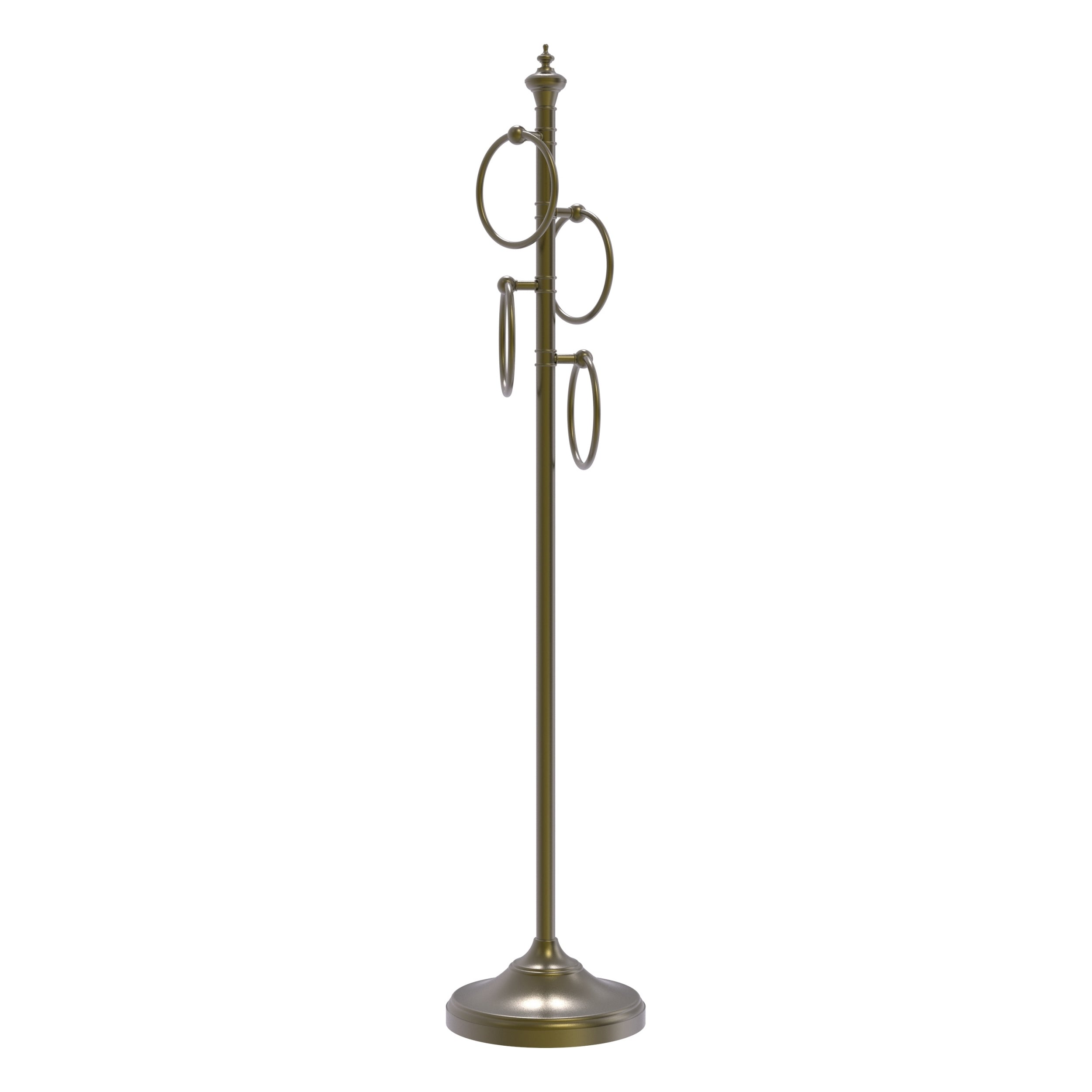 Starling 25 Wide Antique Brass Metal Wall-Mount Coat Rack