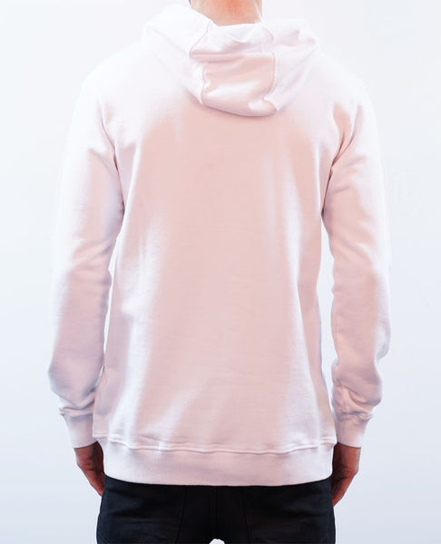 basic white hoodie