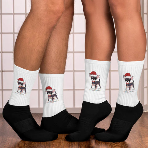 chihuahua christmas socks