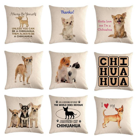 chihuahua pilow cover