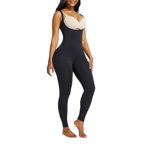 Full Body Shapwear  Open-Bust Catsuit Body Shaper – Queen Curves