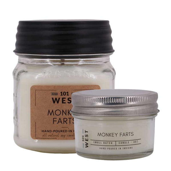 Monkey Farts Jar Candle | 101 West | Coastal Gifts Inc