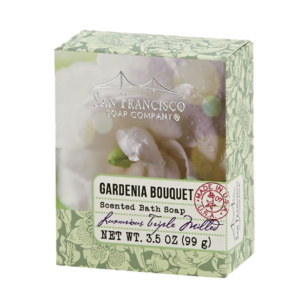 Gardenia Bouquet Bath Bar | San Francisco Soap Company | Coastal Gifts Inc