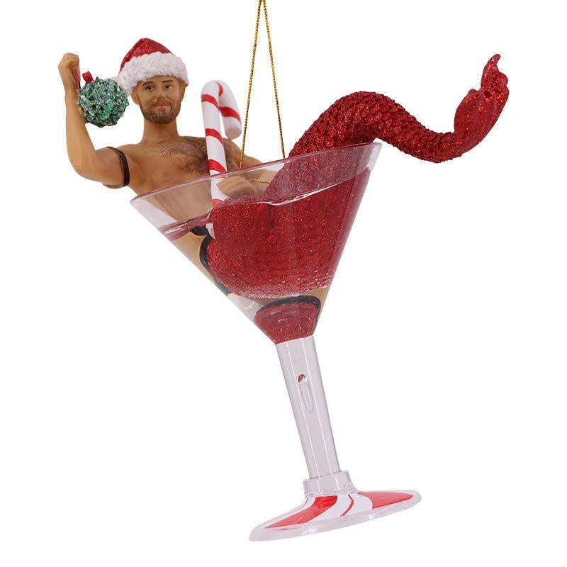 Smokin' Hot Merman Christmas Ornament | December Diamonds