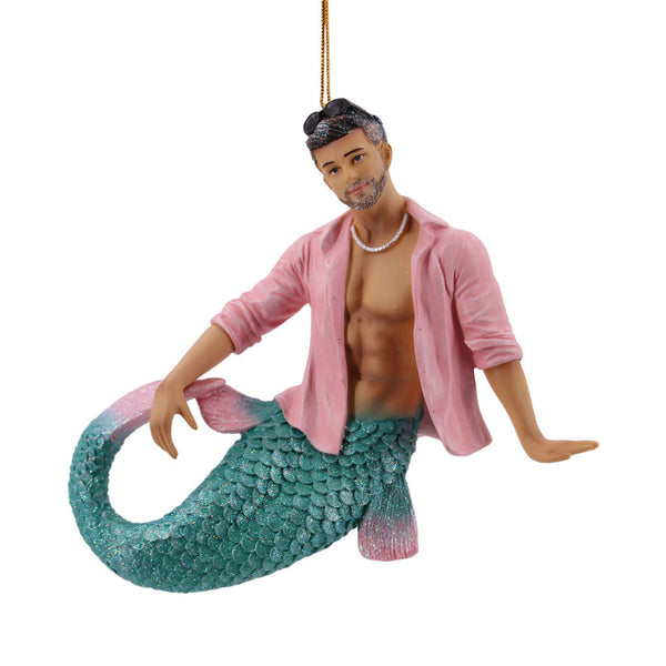 Lido Merman Christmas Ornament | December Diamonds | Coastal Gifts Inc