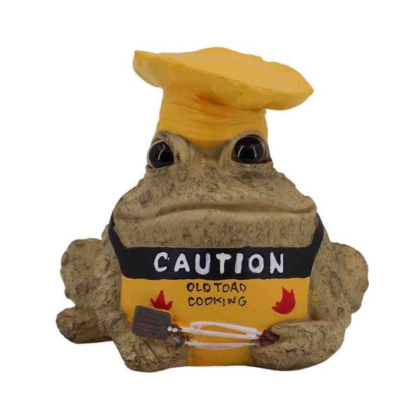 Caution Old Toad Cooking Figurine | GSI Home Styles | Coastal Gifts Inc