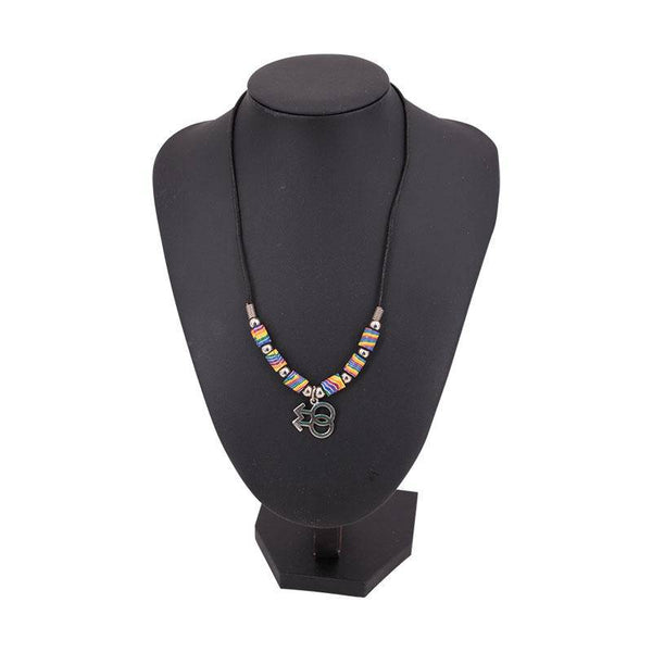 Fimo Beads Double Male Necklace | PHS International | Coastal Gifts Inc