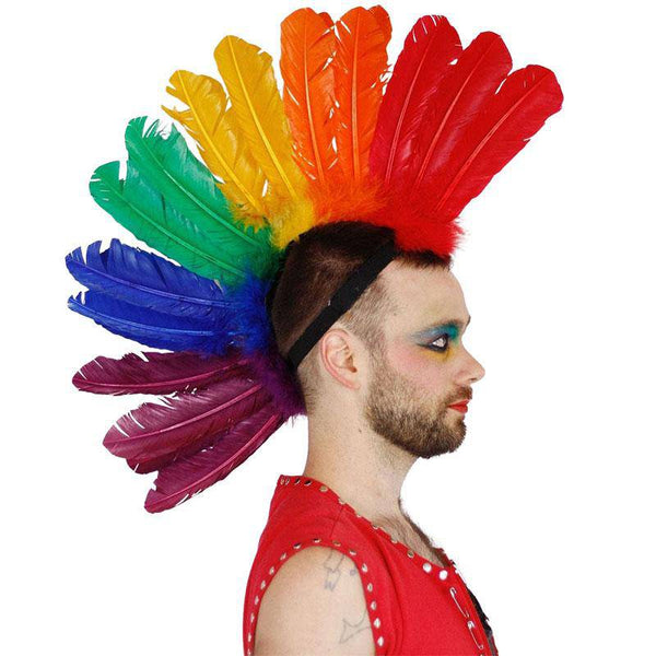 Quills Rainbow Feather Mohawk | Zucker Feather | Coastal Gifts Inc