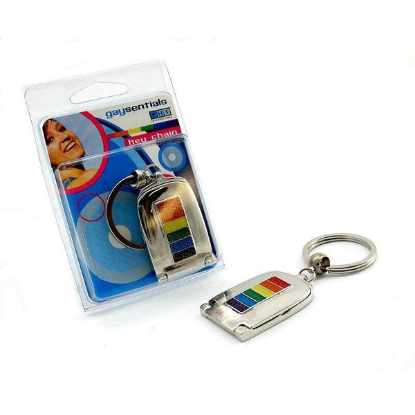 Rainbow Bar Mirror Keychain | Gaysentials | Coastal Gifts Inc