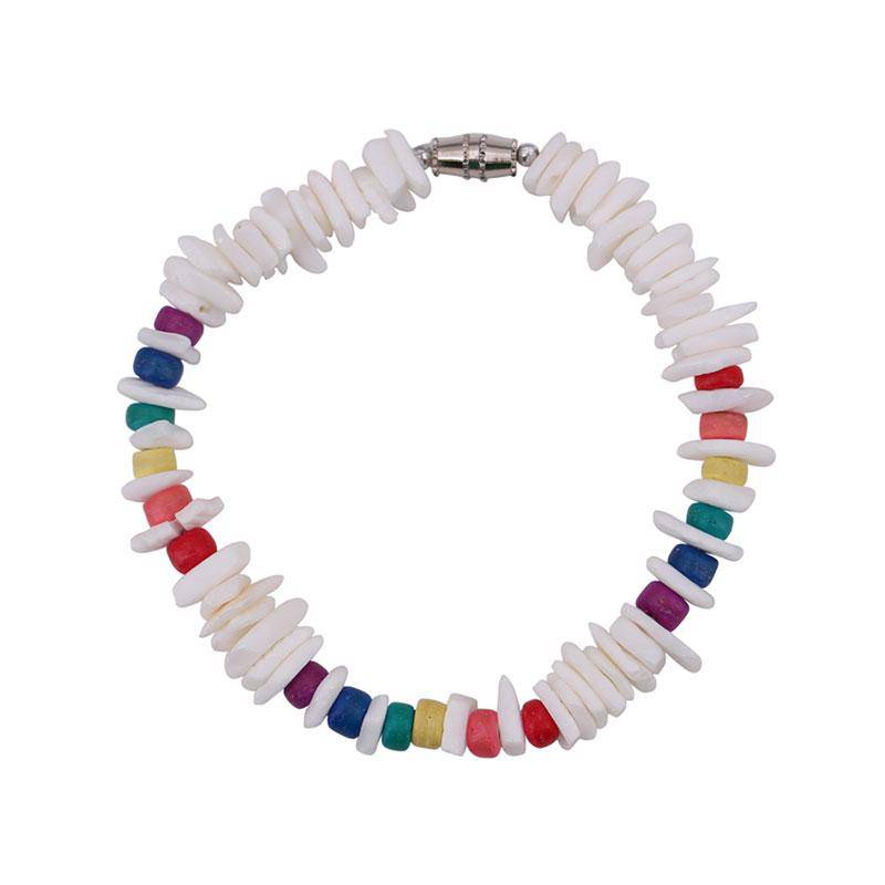 Rainbow Shell Chip Bracelet