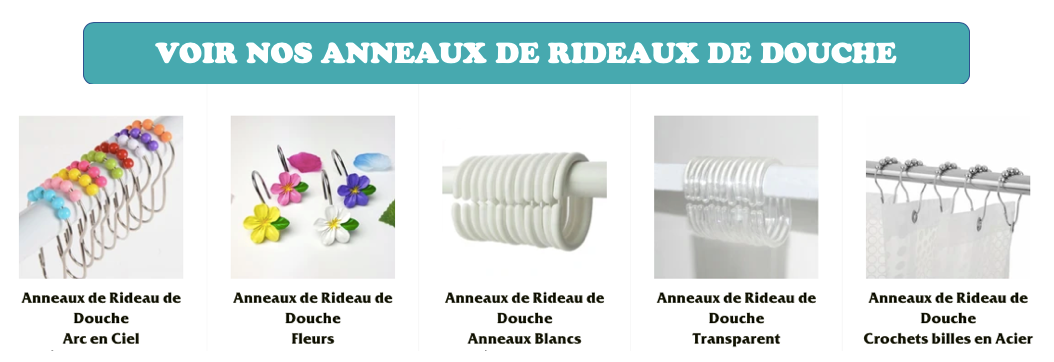 Anneaux de rideaux de douche