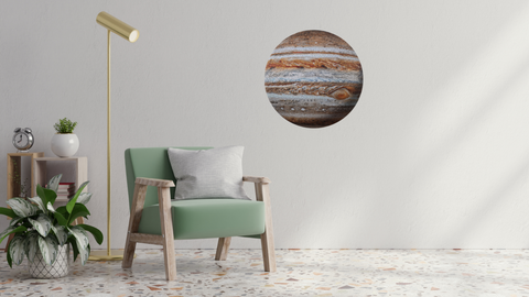 Jupiter 1000 piece jigsaw puzzle on wall | Blue Kazoo