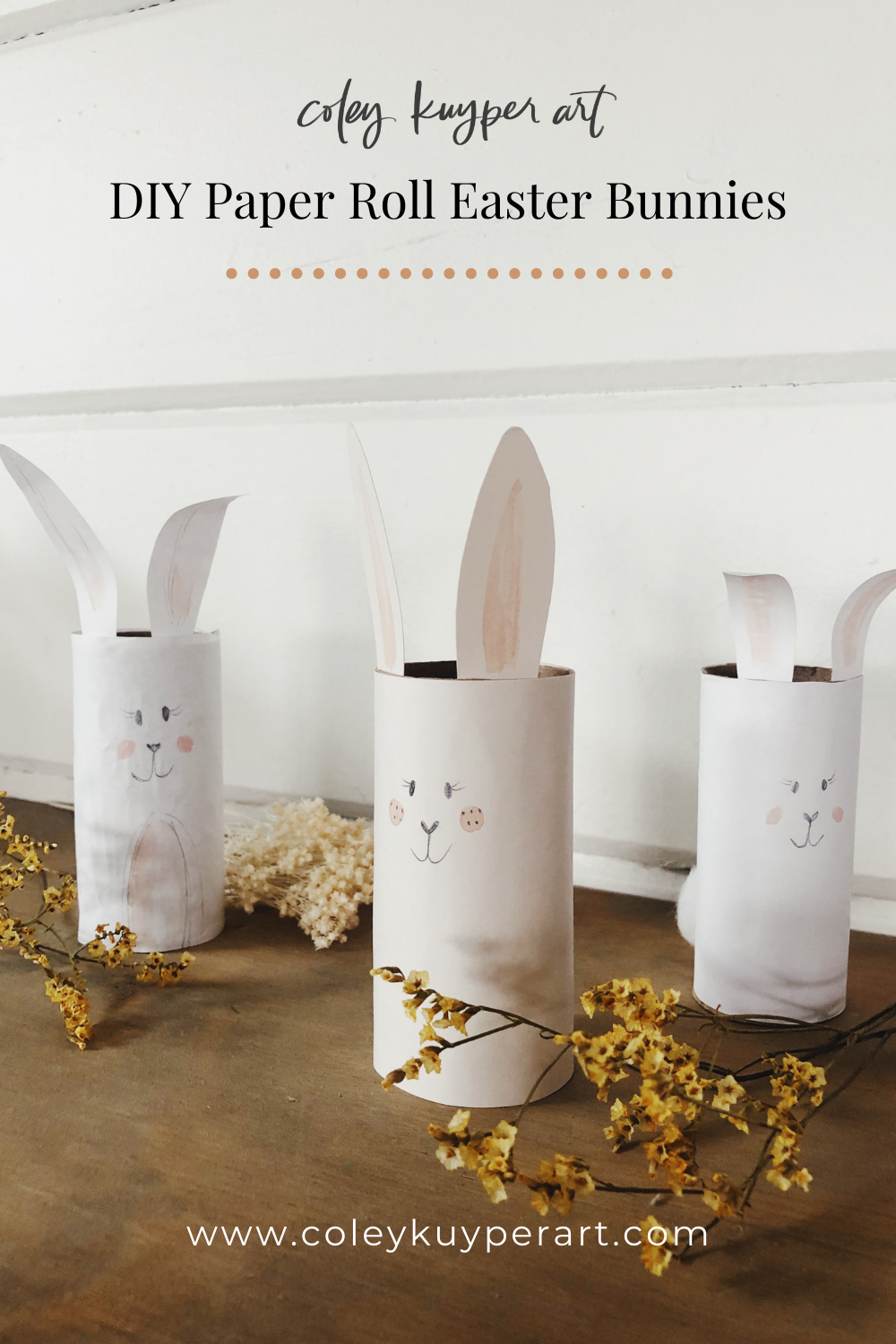 diy toilet paper roll easter bunny