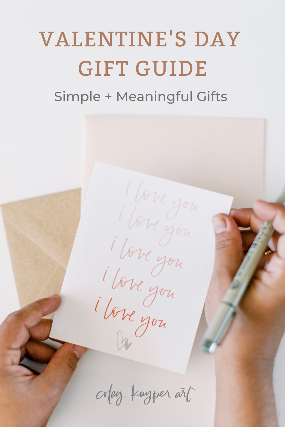 text for pinterest post hand holding greeting cards