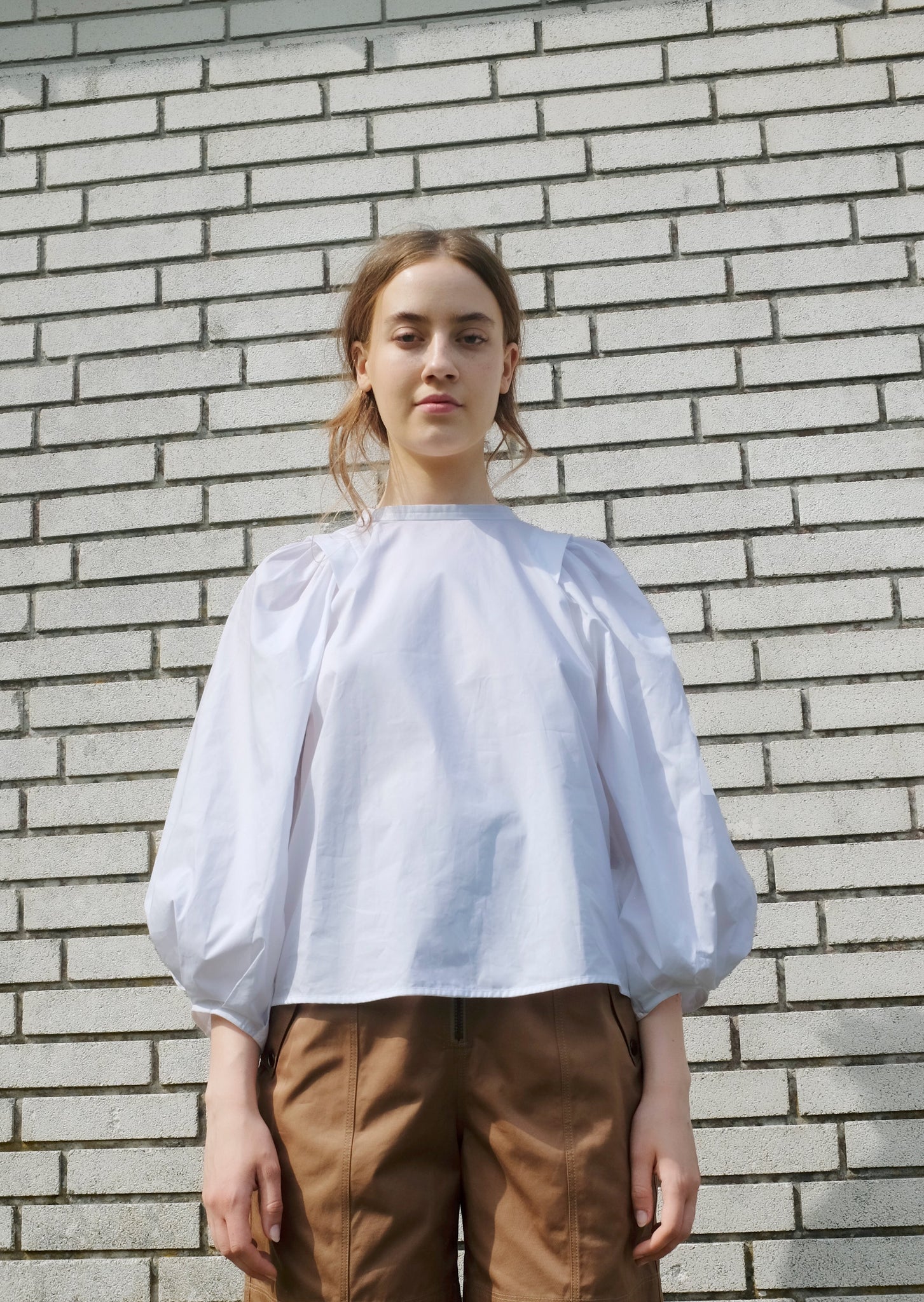 L_or ロル Volume Gather Blouse かじまり | hmgrocerant.com