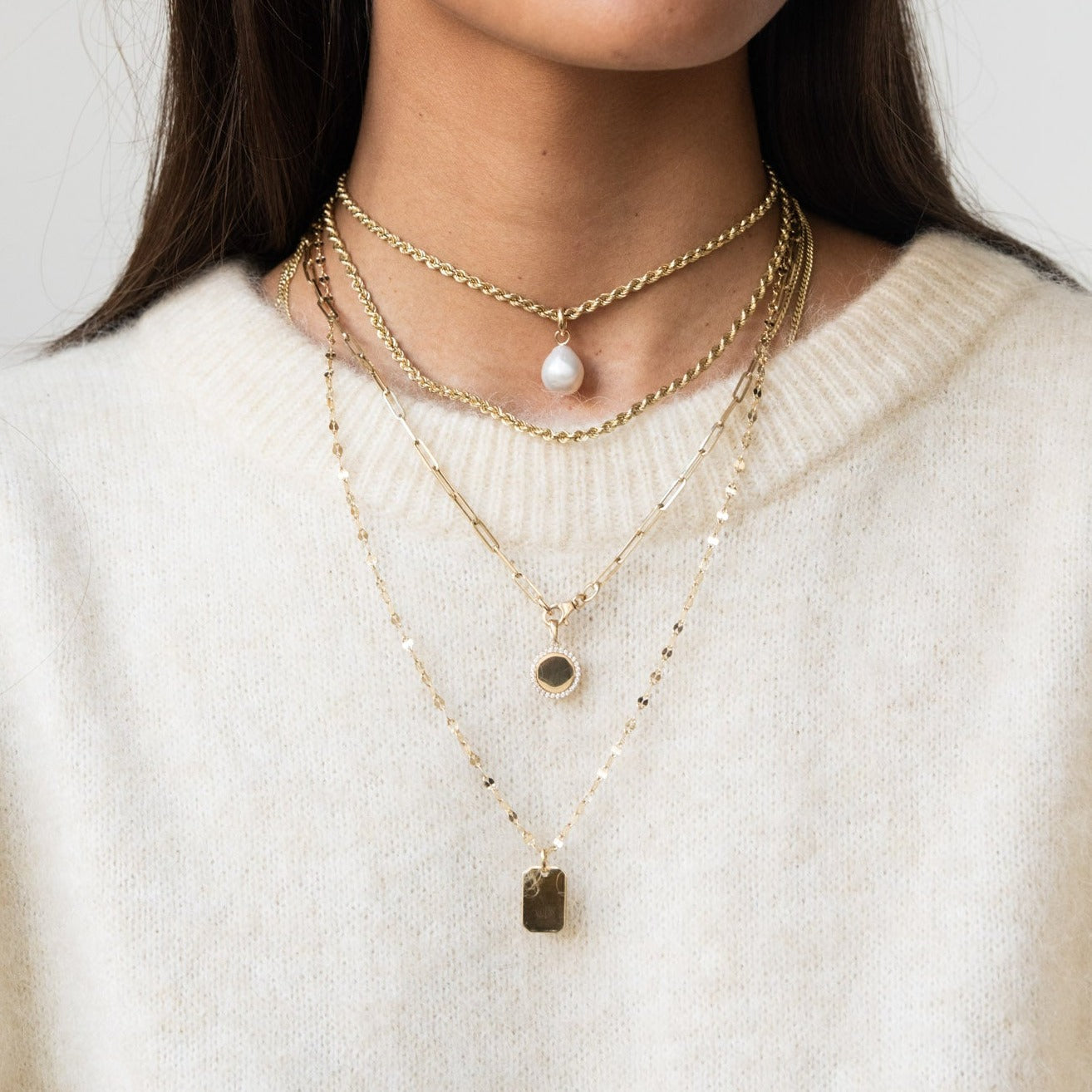 Baroque Pearl Pendant | Oro Jewels