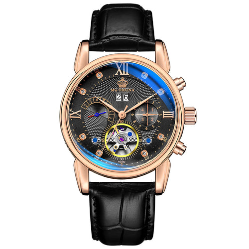 MG. ORKINA Men Wristwatch Golden Skeleton Clock Mechanical Male Wrist Watch  Black Relogio Masculino Automatic Zegarek Meski at Rs 36.10 | Hand Watch,  हाथ की घड़ी, रिस्ट वाच - FASHINE, Guntur | ID: 2852519848355