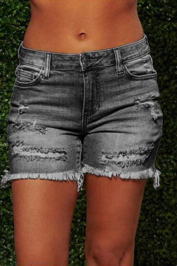 Florcoo On-trend Ripped Sexy Denim Shorts(3 colors)