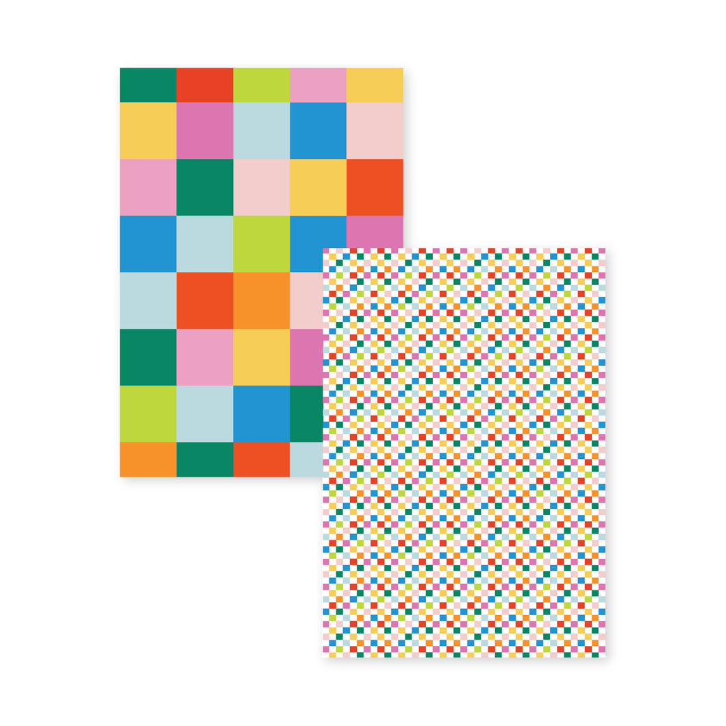 CHECKERBOARD REVERSIBLE GIFT WRAP