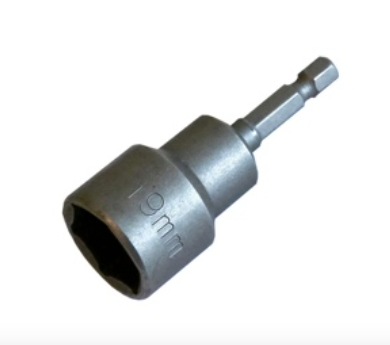 Socket for your drill for deployment of GroundGrabba ground anchors